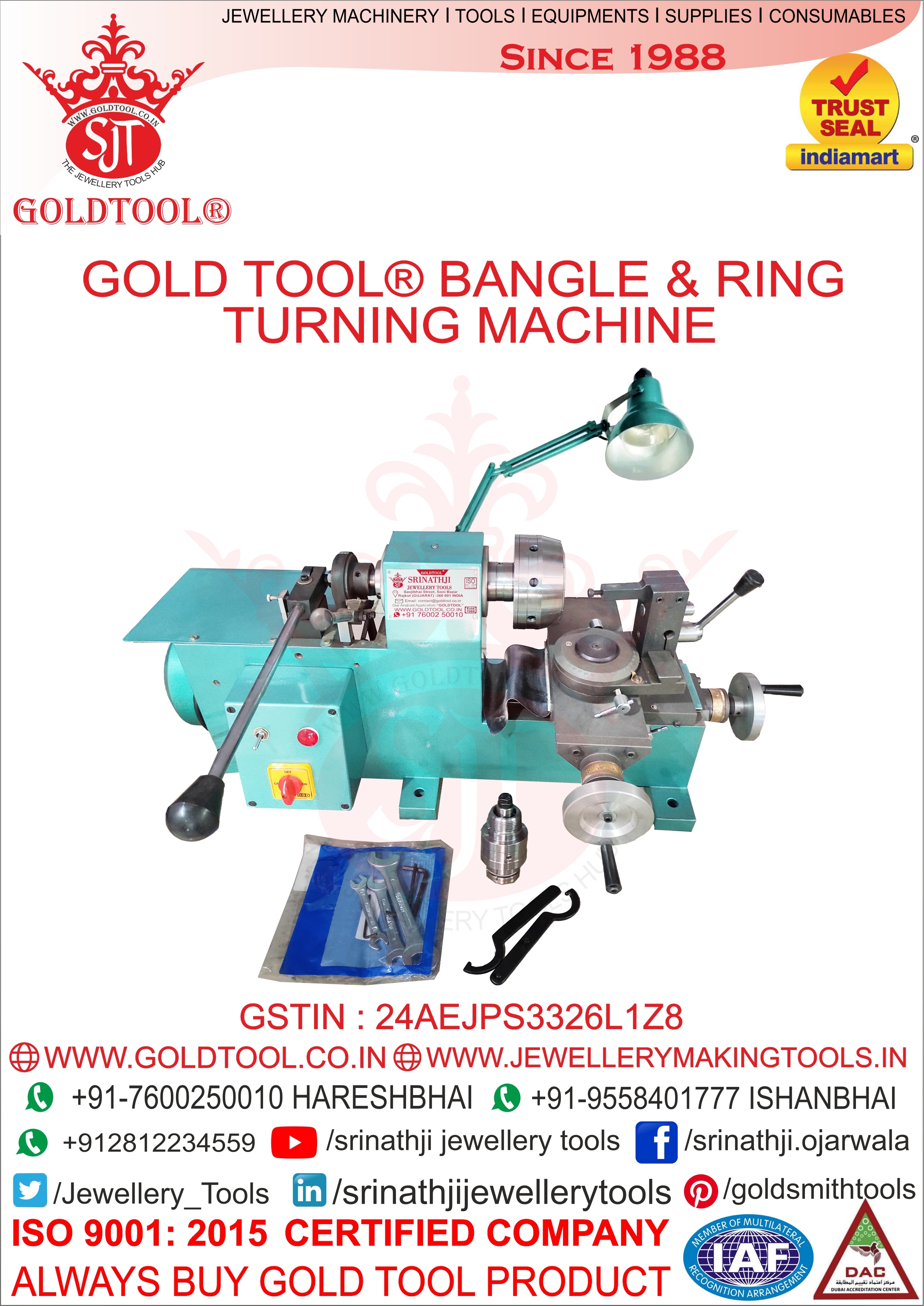 High Efficiency Gold Tool Bangle Ring Turning Machine