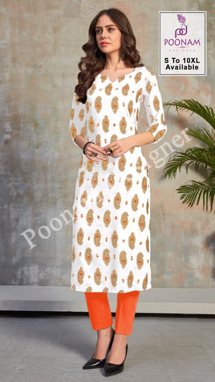 Dry Cleaning Minakari Pure Rayon Foil Print Designer Kurtis Catalogue