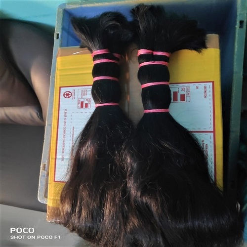 नेचुरल ब्राउन 100% रॉ वर्जिन ह्यूमन हेयर एक्सटेंशन/बल्क हेयर बंडल्स