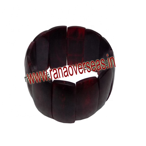 Wood Round Horn Bangles For Women And Girls