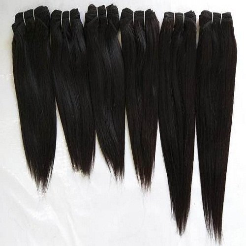 Natural Brown Quality Machine Weft Straight Human Hair Extensions