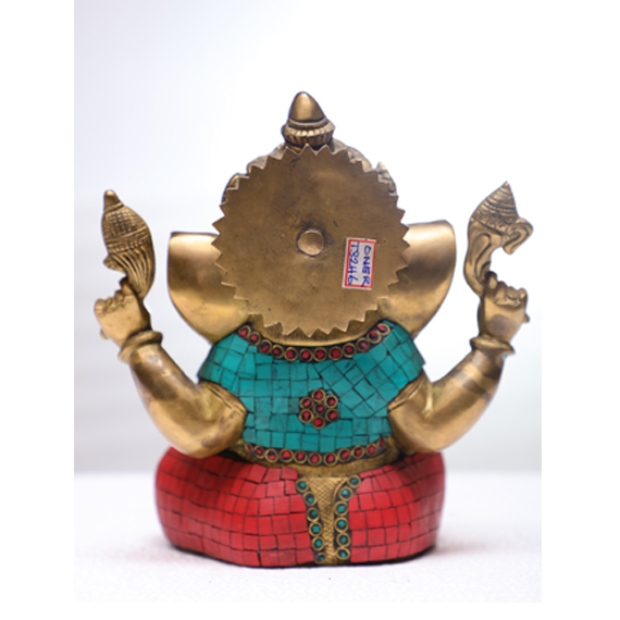 Bronze Stone Work  Ganesh