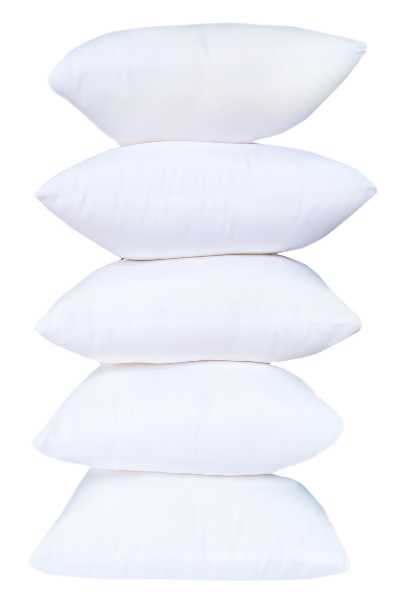 Aricca Soft Microfiber Sofa Cushion - Cotton, 16 X 16 Inches, White | Weight: 380 Grams, Handwashable, Square Shape, Plain Pattern