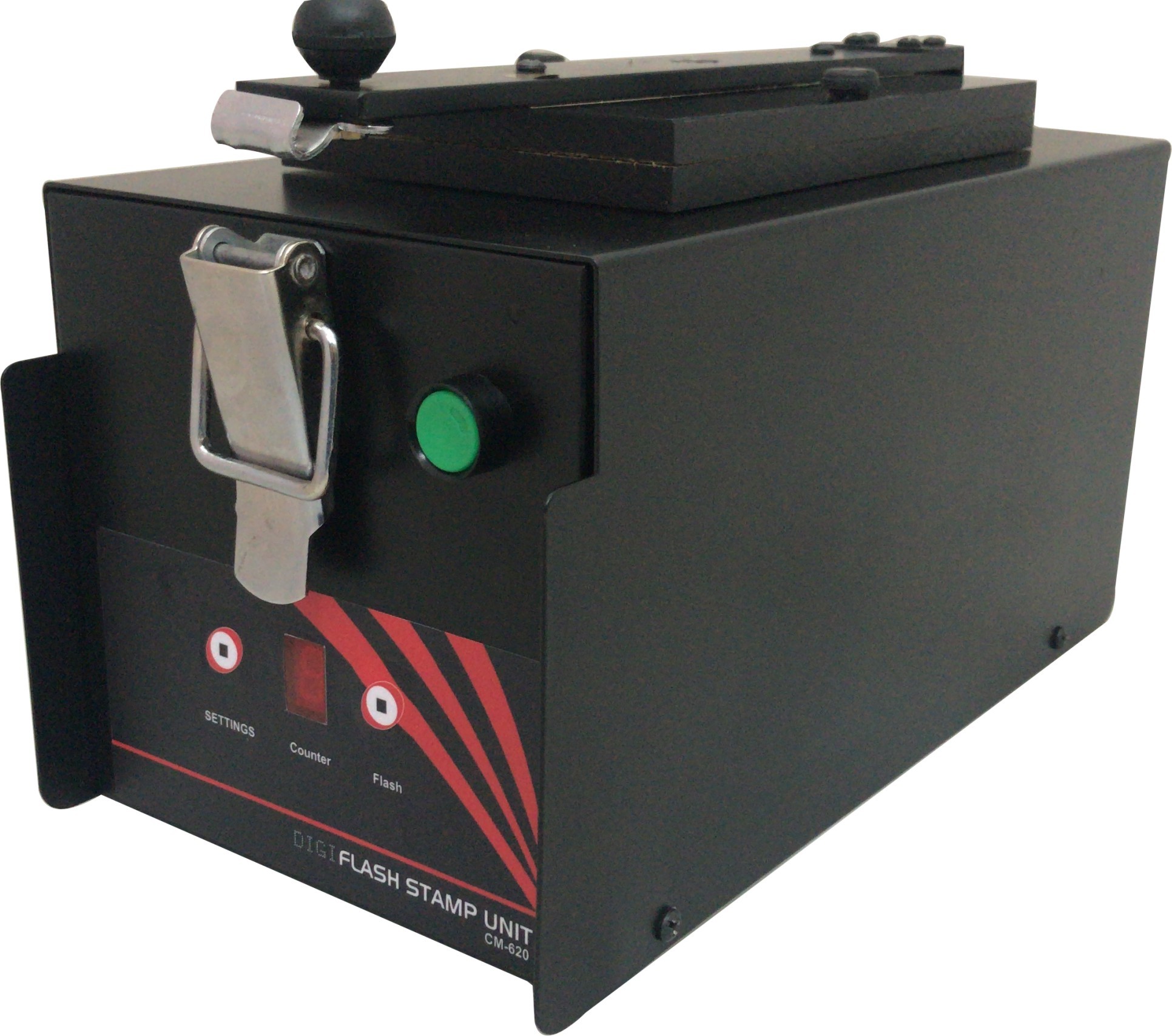 Digital Flash Stamp Machine - Color: Black