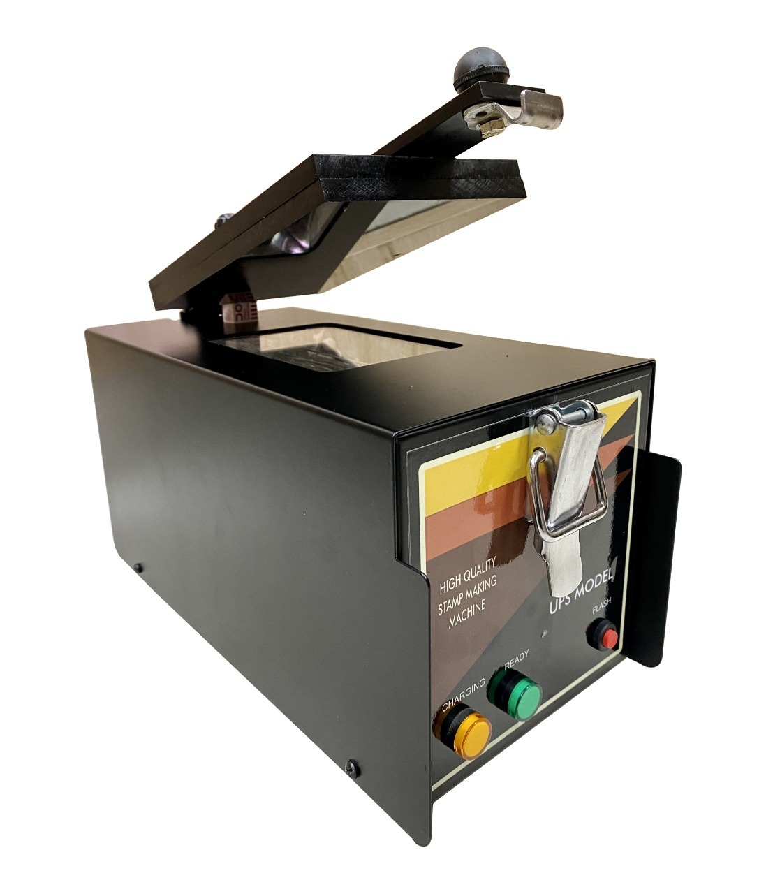 3 Tube Pre Ink Stamp Making Machine - Color: Black