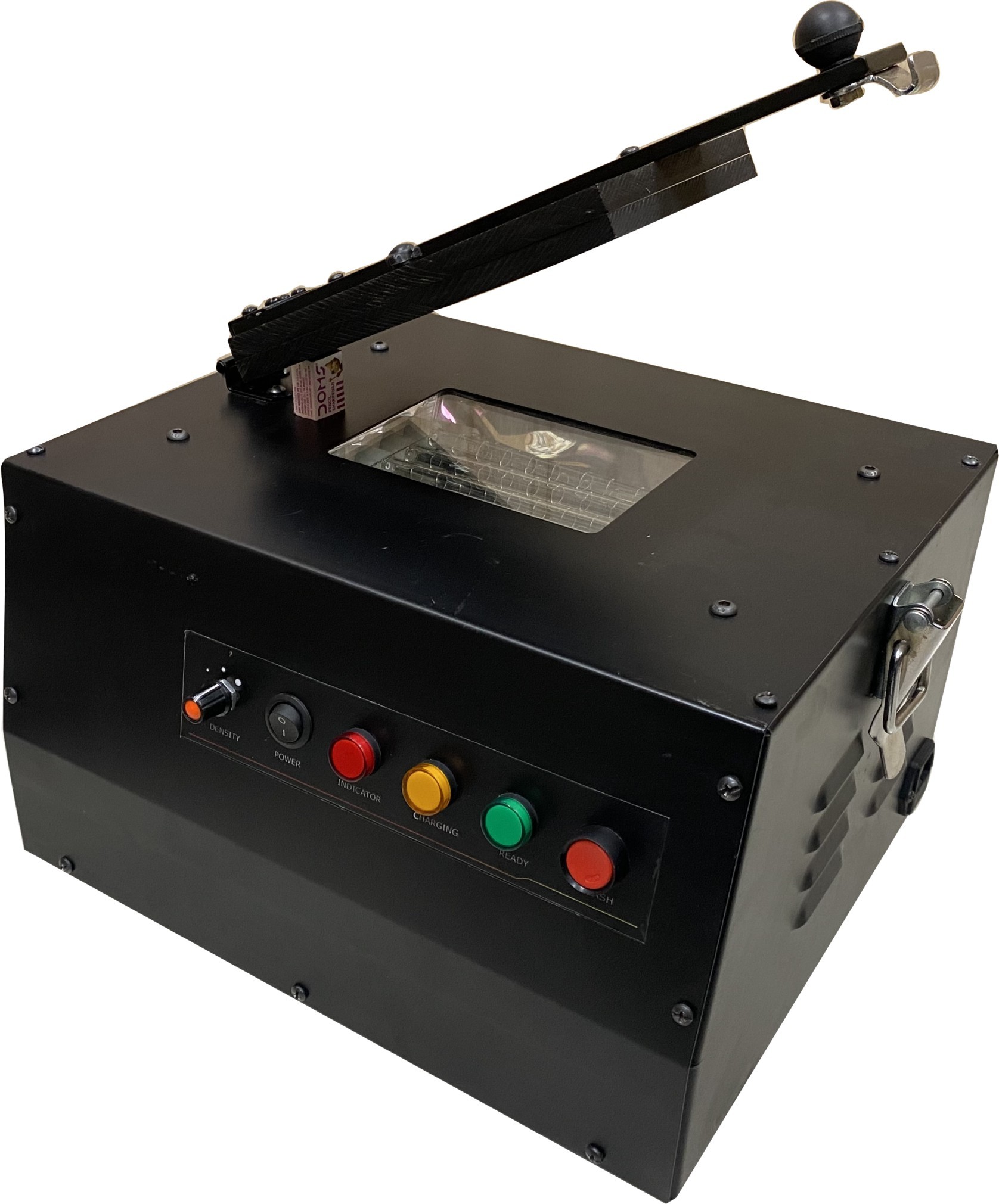 4 Tube High Power Pre Ink Stamp Making Machine - Color: Black
