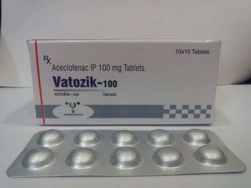 चिकित्सक के निर्देशानुसार ऐसक्लोफेनाक टेबलेट.