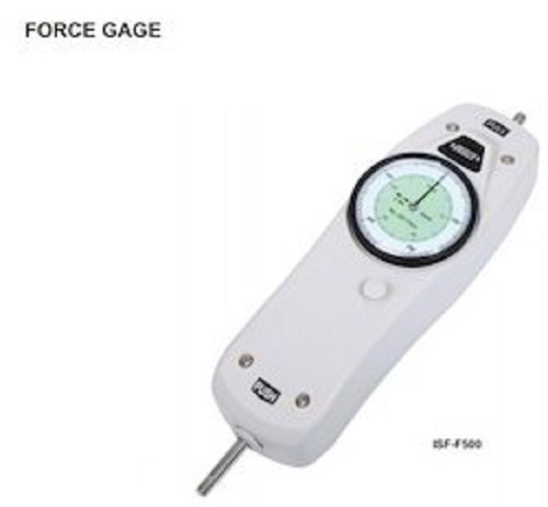 INSIZE ISF-F500 Force Gauge - Plastic, 260x66x36mm Dimensions, White Color | 0.5% Relative Value Error, 230V Power Supply, 2-Year Warranty