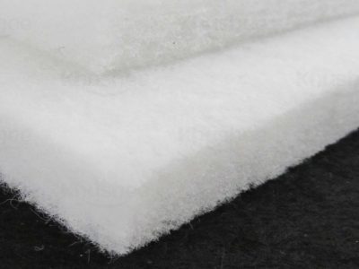 Acoustic Wadding - Polyester Acoustic Panels, 10-18mm Thickness, 15m Length, 1.2m Width, White Color | Lightweight, Moisture-resistant, Sound-absorbing, Fire Resistant