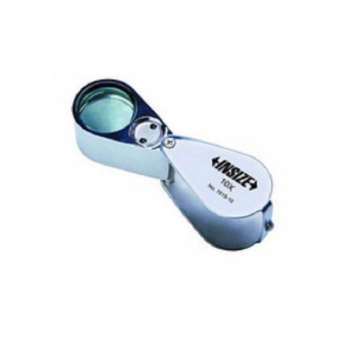 Insize 7515-10 Folding Magnifier With Illumination, 10x Application: Yes