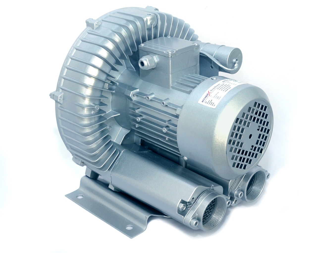 Ring Blower - Aluminum, 300 X 250 X 200 Mm | 0.75 Kw Motor, 2800 Rpm Speed, 48 M3/hr Airflow, 40 Mbar Pressure