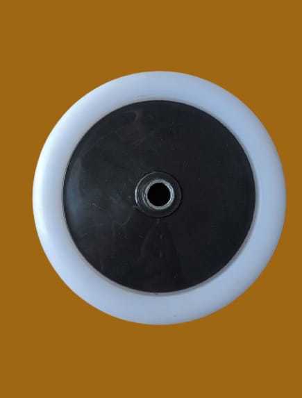 Trolley Wheels - Cast Pu Material, 150x50mm & 180x50mm Sizes, Red Grey Color - Solid Form For Enhanced Durability