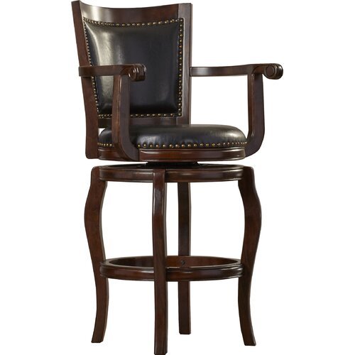 Wooden Leather Stool