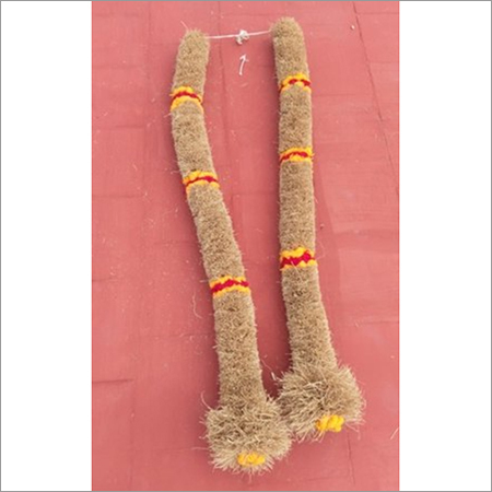 Vetiver Garland - 1 Feet Long, Brown And White Colors | Luxurious Vetiver Material With Natural Aroma