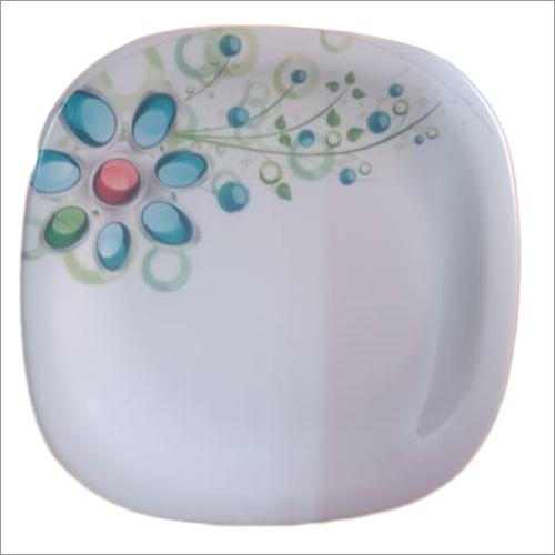 Pure White 11 Double Coated Square Catering Plate