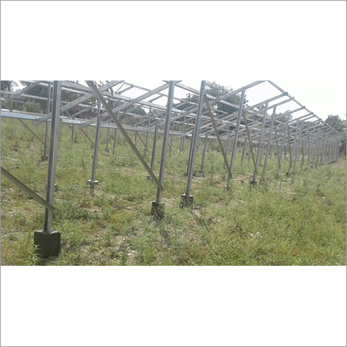 Alivated Solar Mounting Structure - Galvanized Iron, 8mm Thickness, 150 Km/h Wind Speed, 800kg Load Capacity | Manual Switch, 15-year Warranty