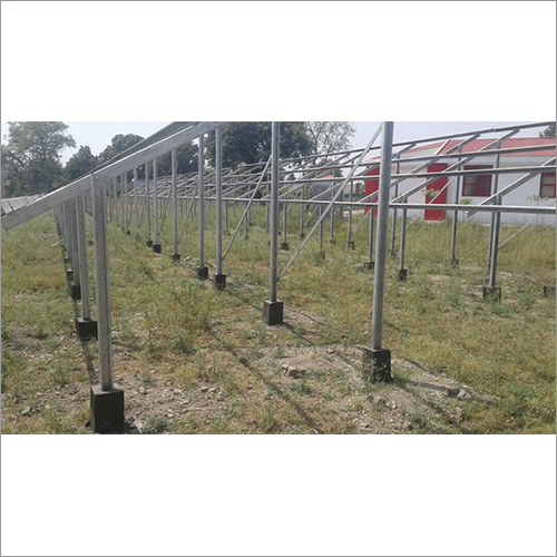 Alivated Solar Mounting Structure - Galvanized Iron, 8mm Thickness, 150 Km/h Wind Speed, 800kg Load Capacity | Manual Switch, 15-year Warranty