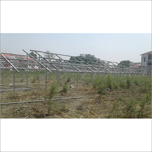 Alivated Solar Mounting Structure - Galvanized Iron, 8mm Thickness, 150 Km/h Wind Speed, 800kg Load Capacity | Manual Switch, 15-year Warranty