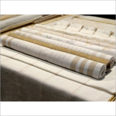 Cotton Runner - Cotton & Jute, Variable Dimensions, Off-white | Durable, Machine Washable, Easy Cleaning, Elegant Design, Versatile Use