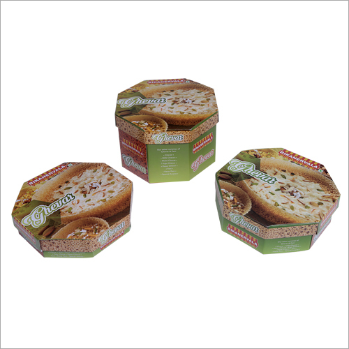 Ghewar Packaging Box - Material: Paper