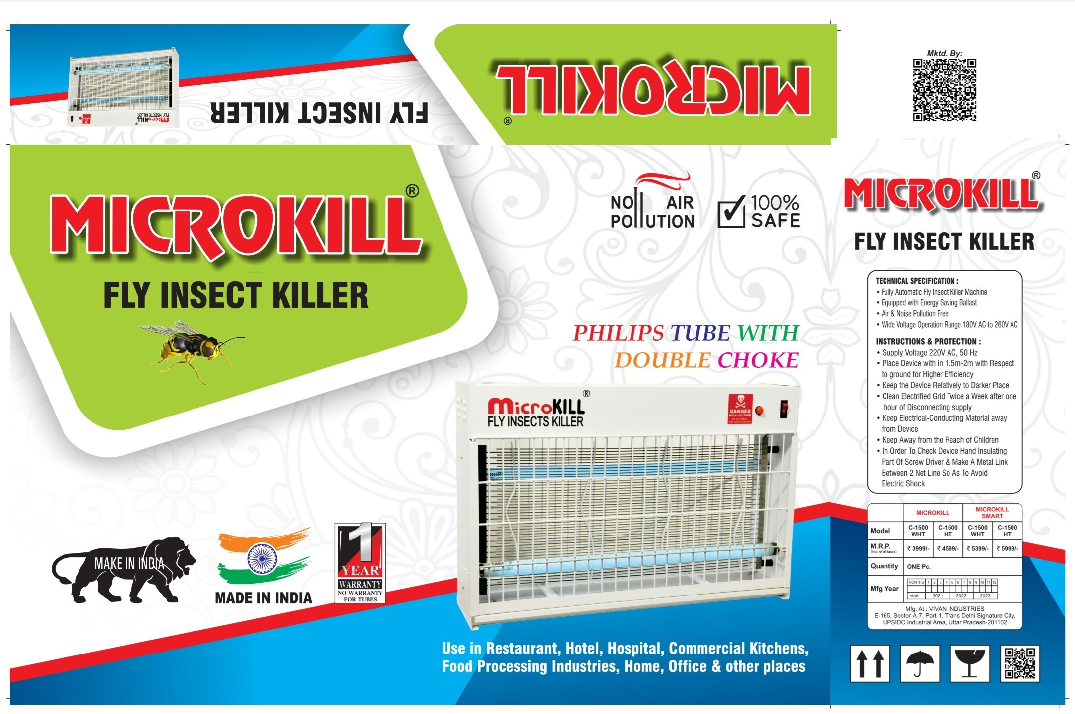 Microkill Flying Insect Killer (Triple Tube)