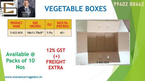 सब्ज़ियों के बक्से