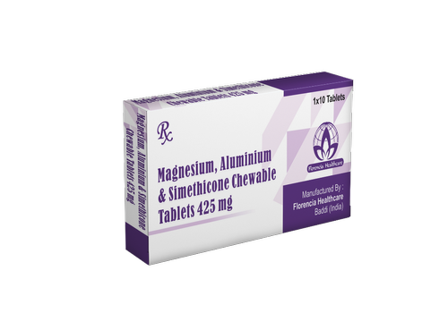 एल्युमिनियम और मैग्नीशियम और सिमेथिकोन चबाने योग्य गोलियां
