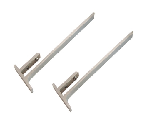 Brass F Brackets - Variable Dimensions, Unplated Finish, 2 Mounting Holes, 2-3 mm Thickness | Ideal for Shelving, Support Structures, General Fastening Applications