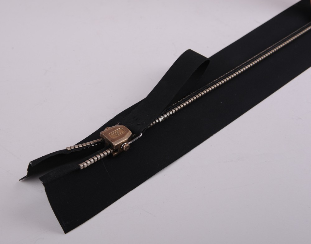 Watertight Zipper - Neoprene, 1 Meter Length, Black Color, Two Way Design | 100% Waterproof, Ideal For Dry Suits And Water Walking Balls