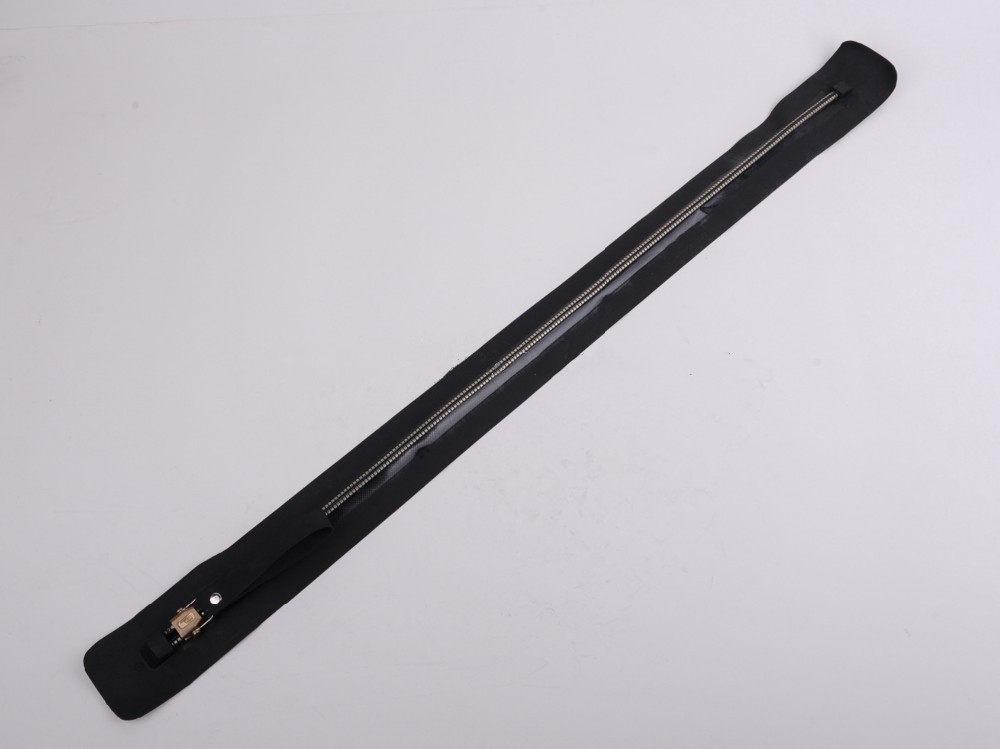 Watertight Zipper - Neoprene, 1 Meter Length, Black Color, Two Way Design | 100% Waterproof, Ideal For Dry Suits And Water Walking Balls