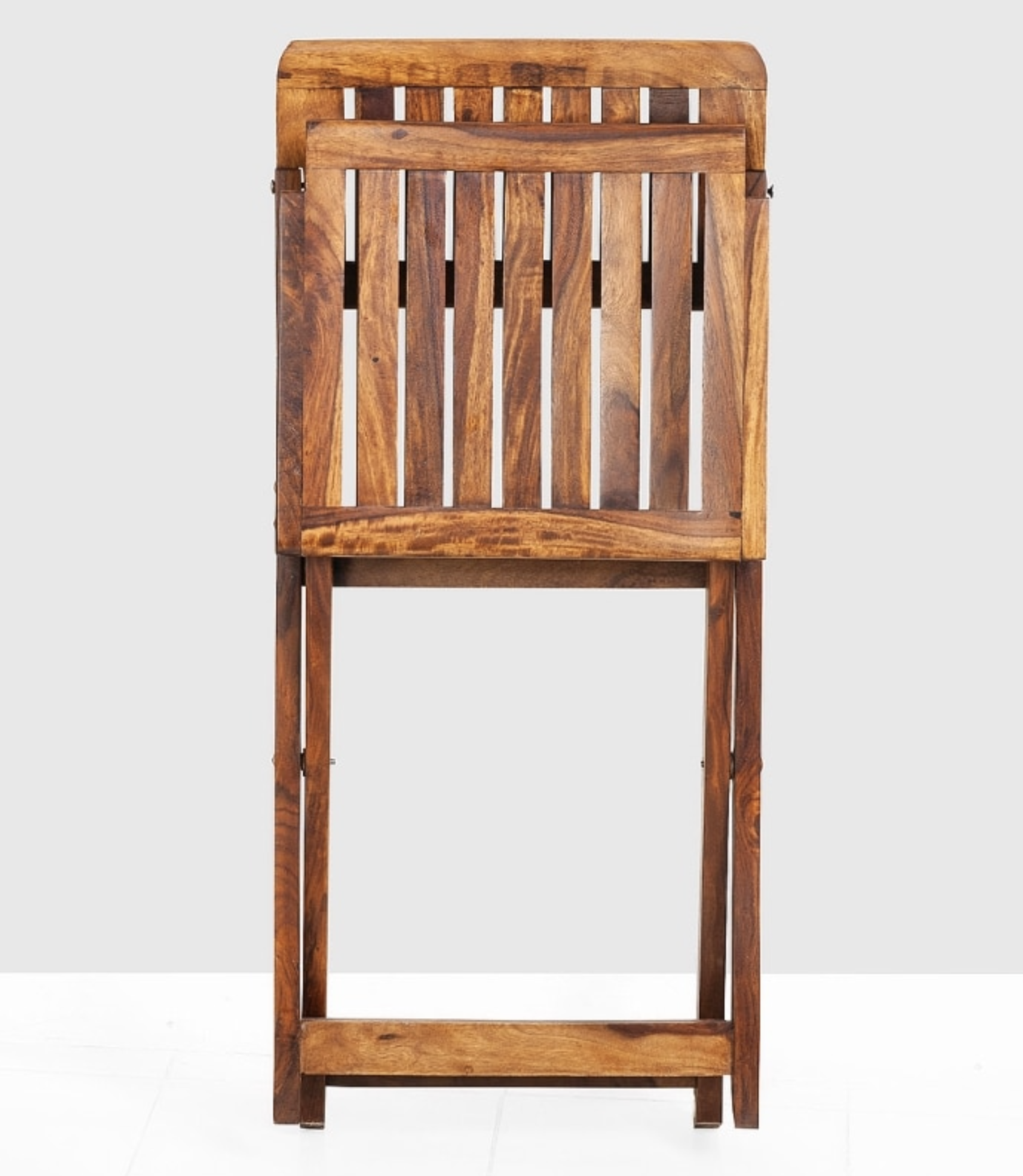 Sheesham Wood Folding Chair - Solid Rosewood, Handmade Design | No Assembly Required, Indoor Furniture, Ideal For Living Room