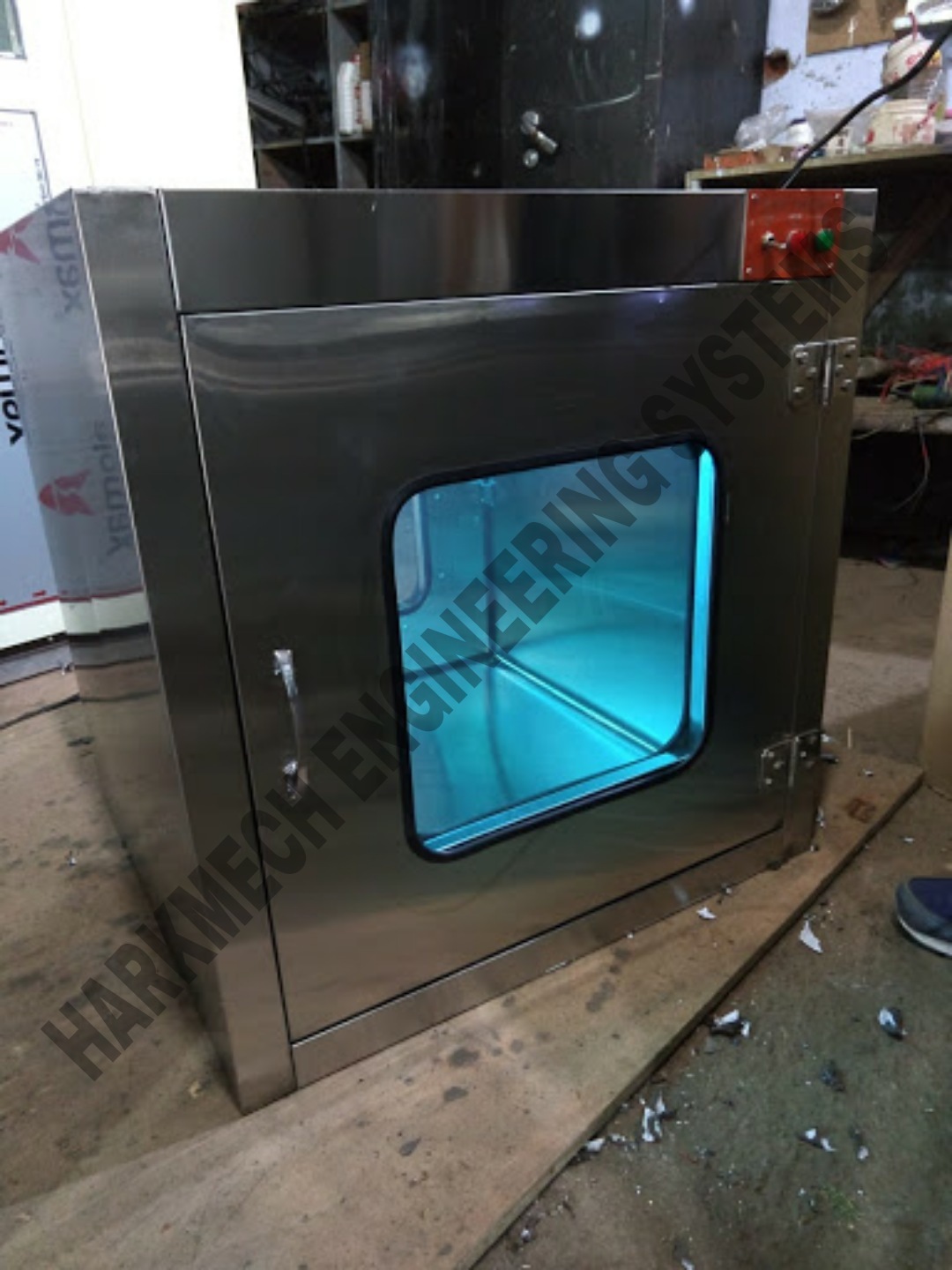 Static Pass Box - Stainless Steel, New Hepa Filter For Clean Room Efficiency | Custom Designed For Pharmaceutical, Semiconductor, And Food Industries
