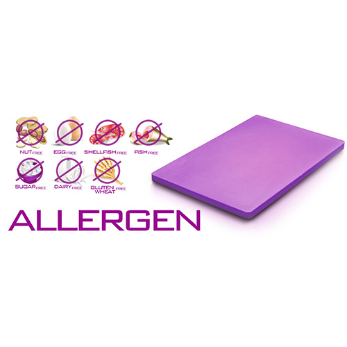 Chopping Board Hdpe 18 X 12 X 1 Purple Grey Color