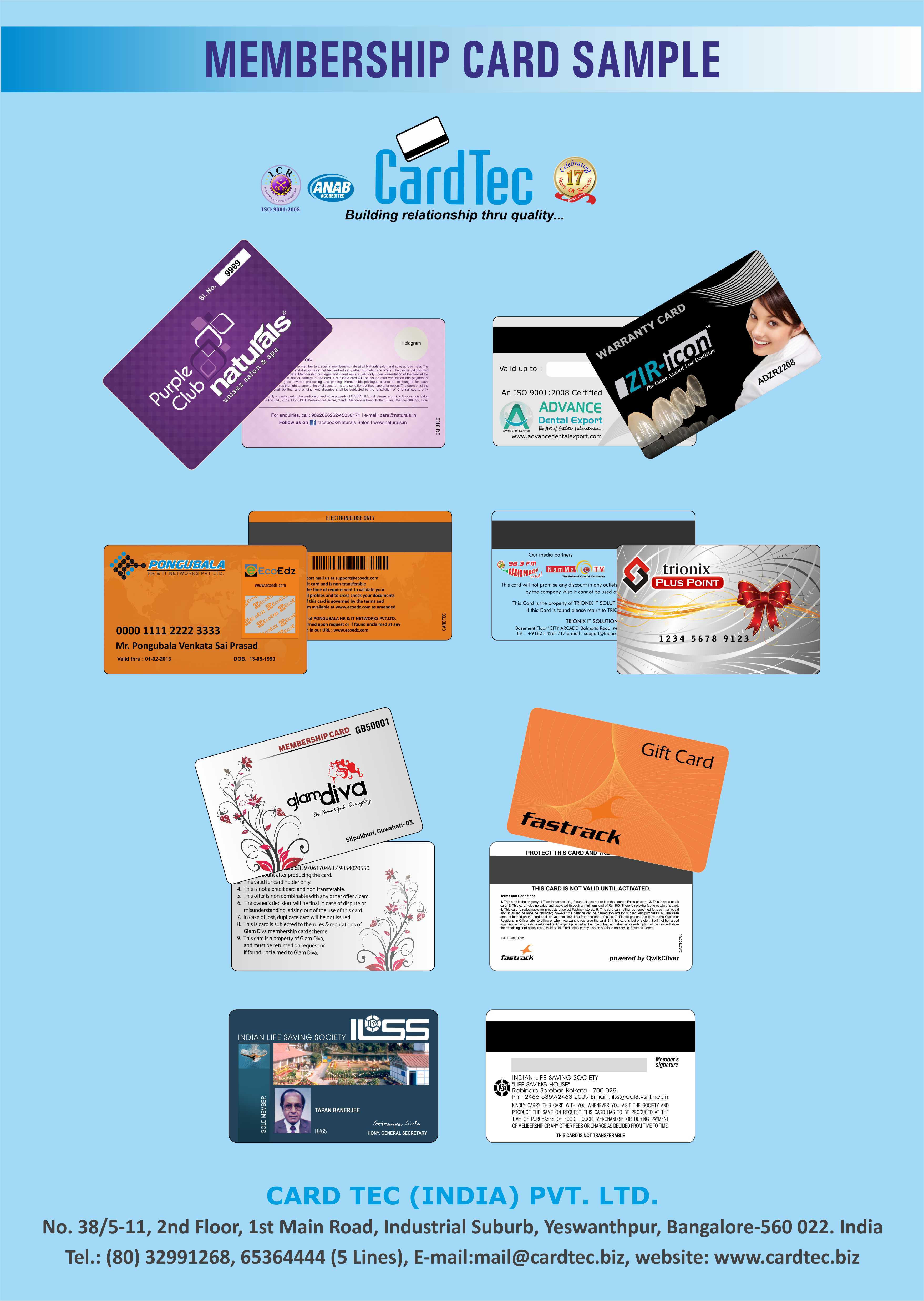 Membership Card - Pvc, 85x54 Mm, Rectangular, Matte Or Glossy Finish | One-sided Or Double-sided, Water Resistant, Custom Design Options