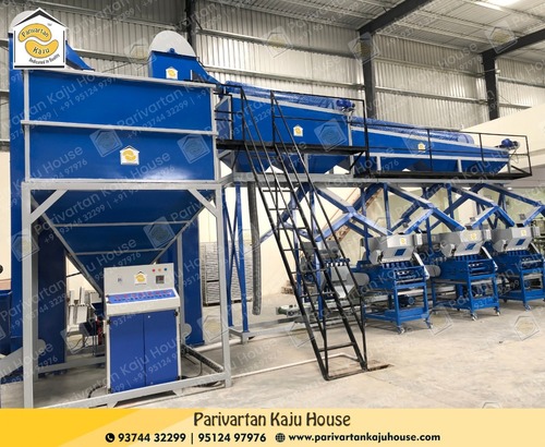 Automatic Cashew Nut Processing Plant - Mild Steel/Stainless Steel, Capacity 250-25000kg | Fully Automatic, Electric Power Source