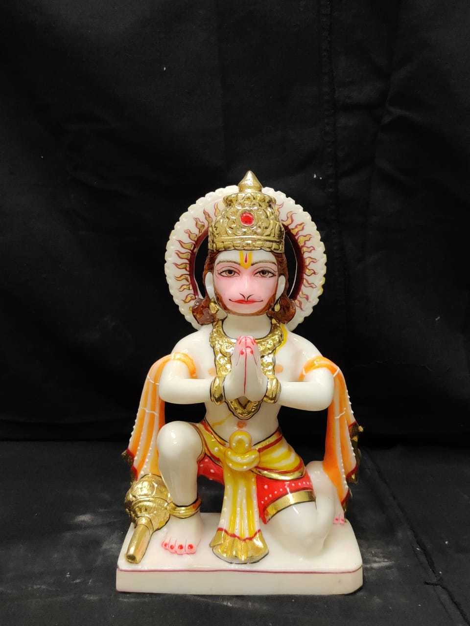 Marble Ram Darbar Statue Set - 2 Foot Height, Colorful Handcrafted Design | Durable, Easy To Clean, Eco-friendly, Lightweight