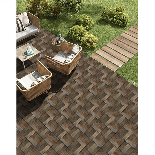 Brown Evoque Caramel Wooden Floor Tiles