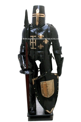 Armor X-Mas Armour Medieval Wearable Knight Crusader Full Suit Of Armor Collectible Length: Approx 6 Foot (Ft)