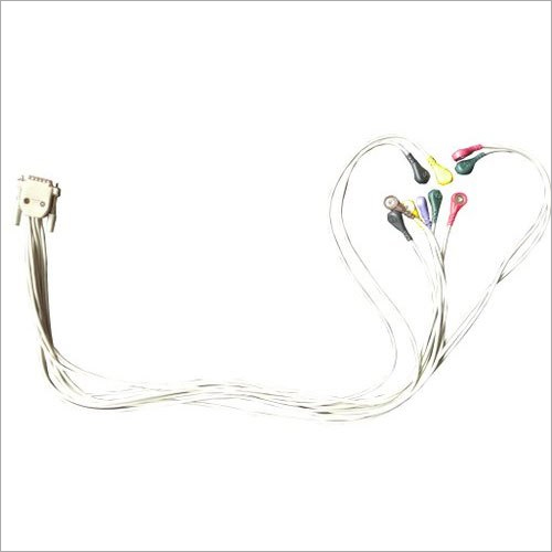 Hospital 12 Lead Ecg Patient Cable - 3 Mm Diameter, 1 M Length, 12 V Power | New, Semi-automatic, Electric Power Source, Ecg Machine Use