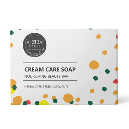 Herbal Cream Care Bath Soap 100 GM - Glycerine, Almond Oil, White Color, Herbal Ingredients | Nourishing for All Skin Types, Paraben-Free, Unisex