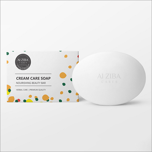 Herbal Cream Care Bath Soap 100 Gm - Glycerine, Almond Oil, White Color, Herbal Ingredients | Nourishing For All Skin Types, Paraben-free, Unisex