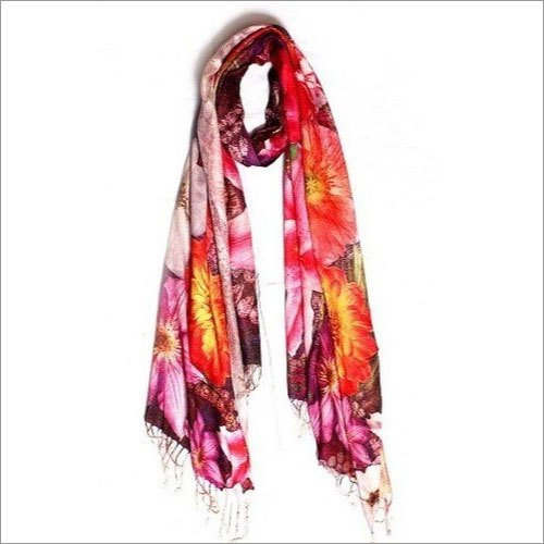 Ladies Printed Stole - Soft Cotton Blend, Generous Size for Versatile Wear, Elegant Floral Patterns | Fashion Accessory for Daily Use, Stylish & Comfortable