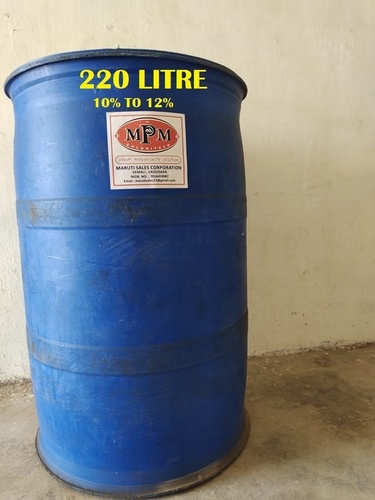 (10% To 12%) Drums  Sodium Hypochlorite Solution Boiling Point: 101 A C (214 A F; 374 K) (Decomposes)