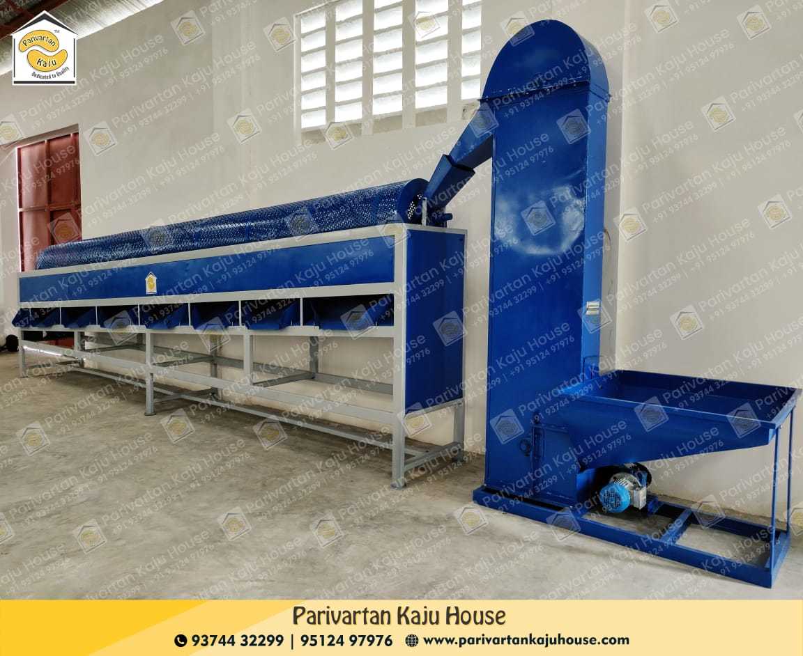 Automatic Cashew Shell Cutter - Mild Steel, 1.1 Ft X 1.5 Ft X 5.1 Ft | 25-30 Kg/hr Capacity, 95% Accuracy, Electric Power Source, Three Phase Motor