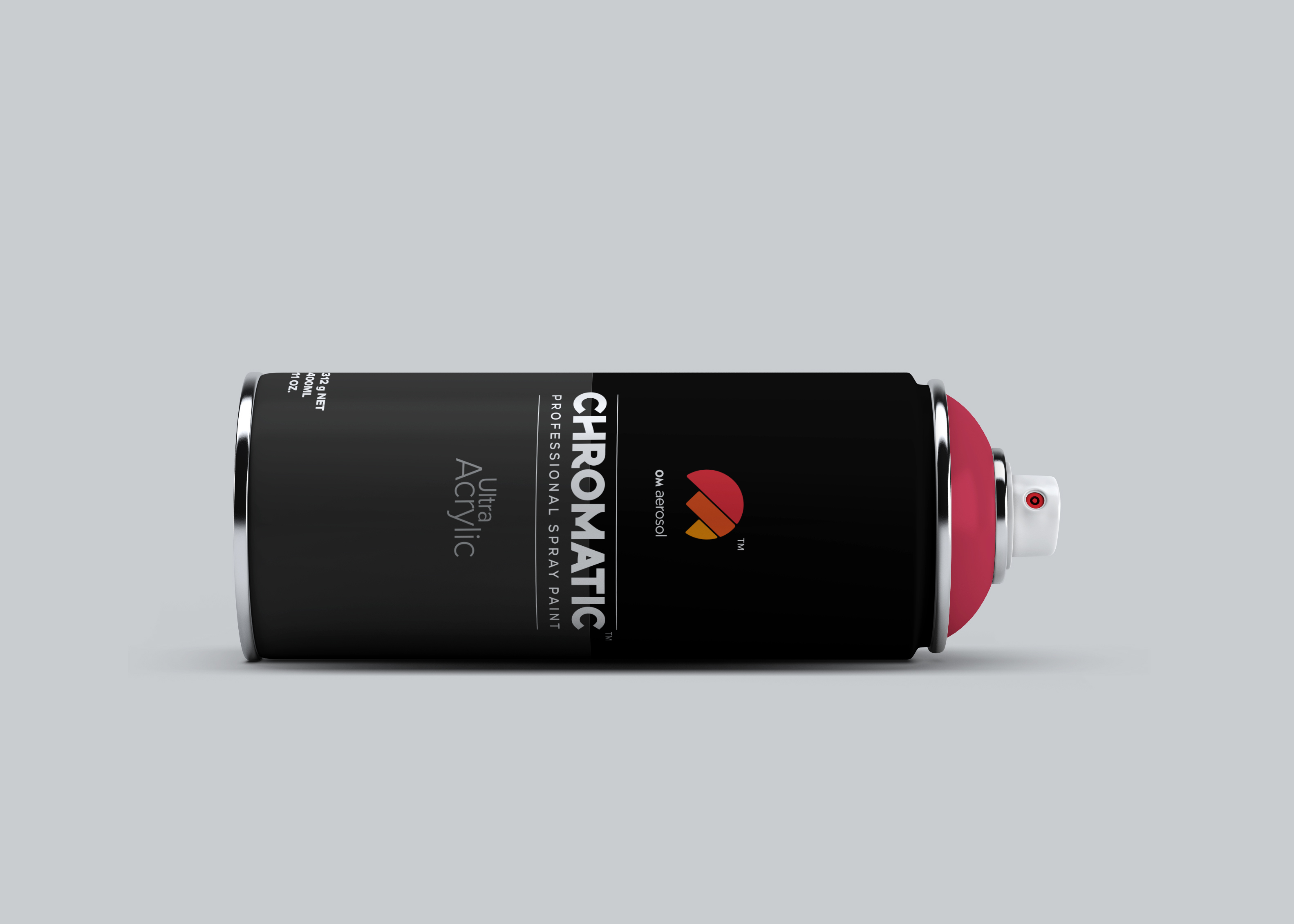 Chromatic Strawberry Red - Ultra-acrylic Resin 400ml, Red, Glossy-semi-glossy-matt | Fast Drying, Color Consistency, Durable Coating, Eco-friendly