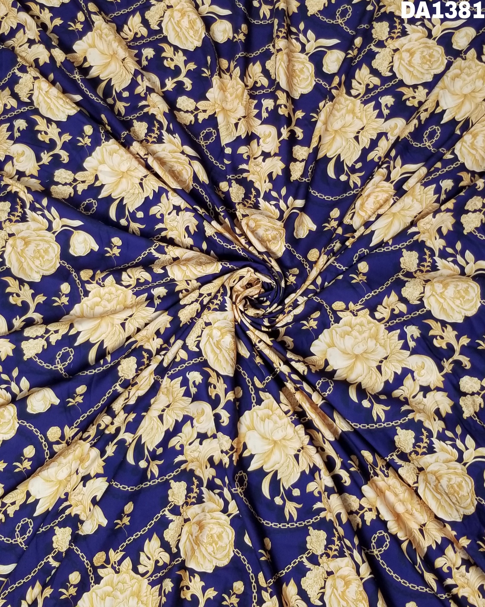 Rayon Slub Digital Print Fabric - 58 Inch Width, Washable Material | Ideal For Garment Creations