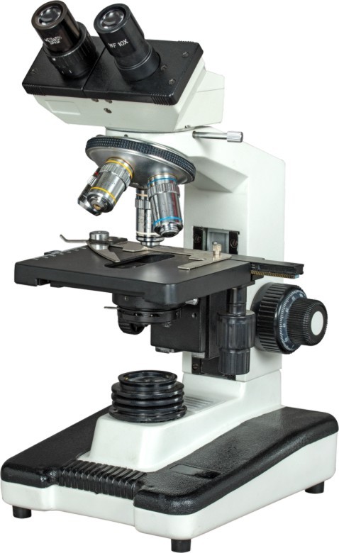 Pre Clinical Microscope - Binocular/trinocular Observation Head, 10x Weswox Wide Field Eyepiece, Dust Proof Quadruple Nosepiece, Double Layer Mechanical Stage, Focusable Abbe Condenser | Bright White Led Illumination, High Resolution & Color Fidelity, Spring Loaded Objectives, Co-axial Controls With Tension Adjustment