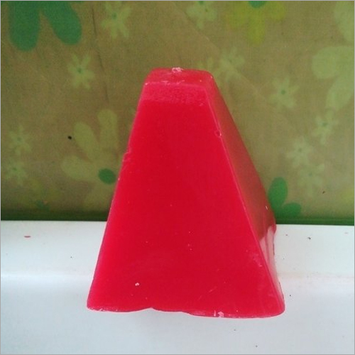 Pyramid Red Scented Candle - Paraffin Wax, Handmade, Red Color, Pyramid Shape | Rose Fragrance, Ambient Home Decoration, Art Candle
