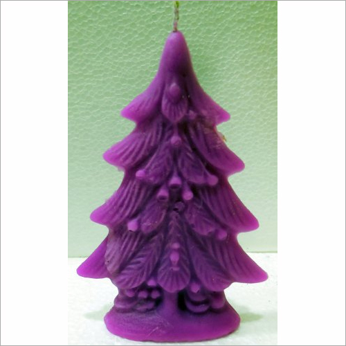 All Colours Pink Christmas Tree Candle