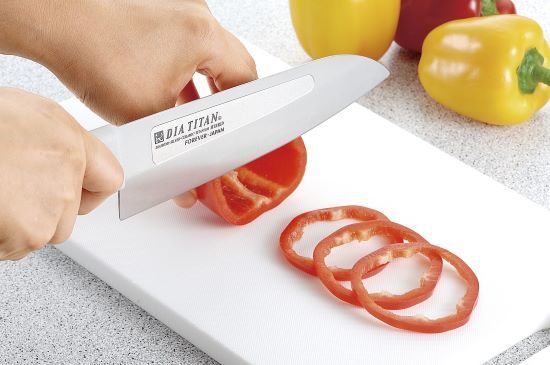 Diamond Titanium Knife With Titanium Handle 160mm
